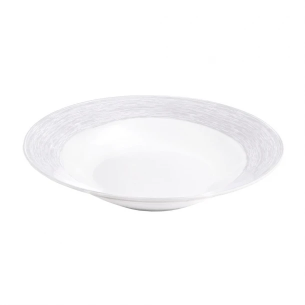 Πιάτο Βαθύ Πορσελάνης Elegancy Grey 23εκ. Oriana Ferelli NW24010022