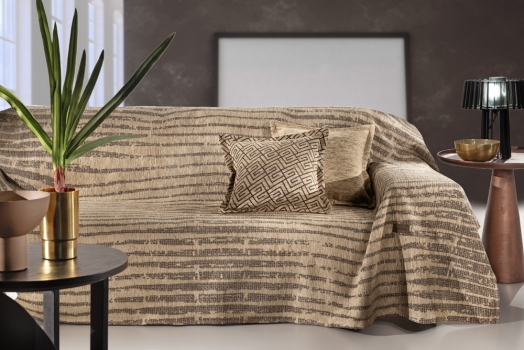 Ριχτάρι Διθέσιος Polycotton Chenille Sydney Golden 180x250εκ. Guy Laroche