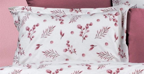 Μαξιλαροθήκη Φανελένια 50x70εκ. Εμπριμέ Μυρτώ 353 Rotten Apple Dimcol