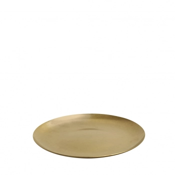 Πιάτο Ρηχό Ανοξείδωτο 18/10 Χρυσό Snow ESPIEL 15x15x1εκ. FEV211