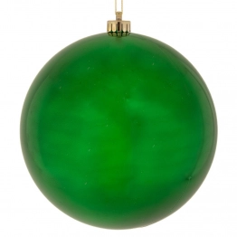Χριστουγεννιάτικη Μπάλα Πλαστική Γυαλιστερή Πράσινη 25εκ. iliadis 91010
