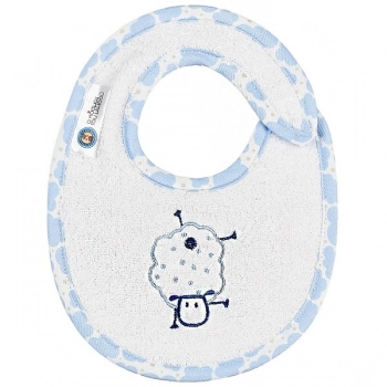 Σαλιάρα Βαμβακερή Μικρή Sheep Σιέλ 18192