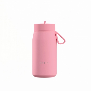 Θερμός Με Καλαμάκι Ανοξείδωτος Rose Pulse Save The Aegean Estia 360ml 01-42721