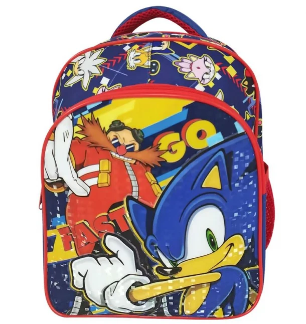 Τσάντα Πλάτης Νηπίου Sonic 23x10x29εκ. Με Ανατομική Πλάτη & 2 Πλαϊνές Θήκες Justnote 50-3235