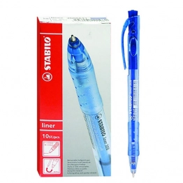 Στυλό Με Κουμπί Blue Ballpoint Stabilo 60-679