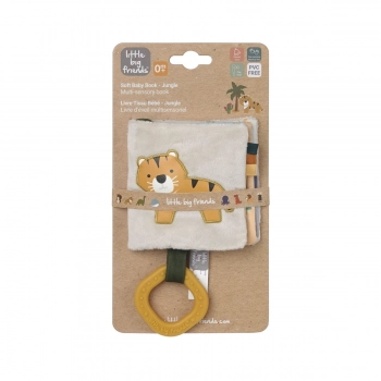 Βιβλιαράκι Μαλακό Διαδραστικό για Βρέφη Jungle Little Big Friends BTL305062