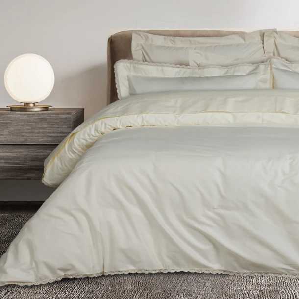 Σετ Σεντόνια Βαμβακοσατέν King 260x280εκ. Prestige 1709 Ecru Das Home