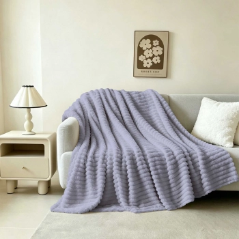 Κουβέρτα Faux Fur Καναπέ 100x150εκ. Persa Grey-Lilac Melinen 20006704