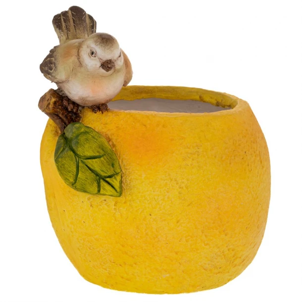 Κασπώ Polyresin Κίτρινο Σε Σχήμα Λεμονιού 28x22x28εκ. iliadis 92981