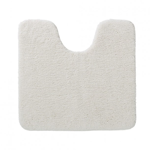 Ταπέτο Λεκάνης Αντιολισθητικό Polyester 57x60εκ. Cosima Off-White Sealskin 800635