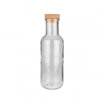 Μπουκάλι Γυάλινο-Φελλός Γκρι Essentials Estia 1000ml-8,7x27,8εκ. 01-21863