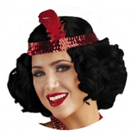 Περούκα Καρέ Τσάρλεστον Μαύρη CARNAVALista 3-2067