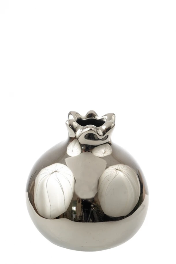 Ρόδι Κεραμικό Ασημί 12,7εκ. Zen Collection 24.3.50532