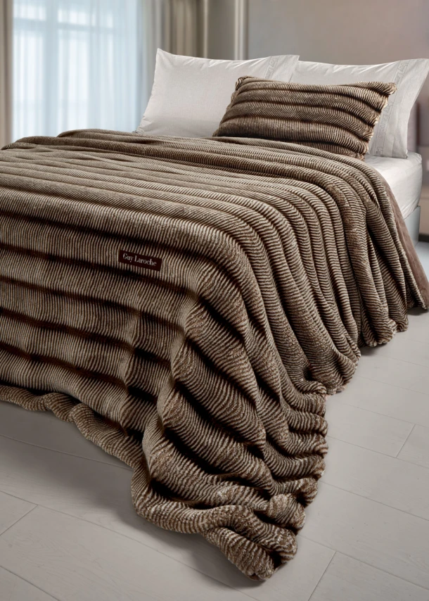 Κουβέρτα Ultrasoft King 260x240εκ. Galezze Beige Guy Laroche