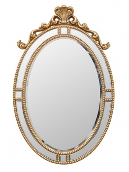 Καθρέπτης Τοίχου Ξύλινος Κλασικός Χρυσός Με Κορνίζα 43x63εκ./53x3,5x83εκ. Zen Collection 25.49.52322