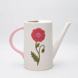 Βάζο Πορσελάνης Λευκό Με Χρωματιστά Λουλούδια 27,3x12,8x20,1εκ. ESTHETI 819-00210