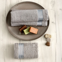 Σετ Πετσέτες 3τμχ Βαμβακερές Amira Sand Sb home