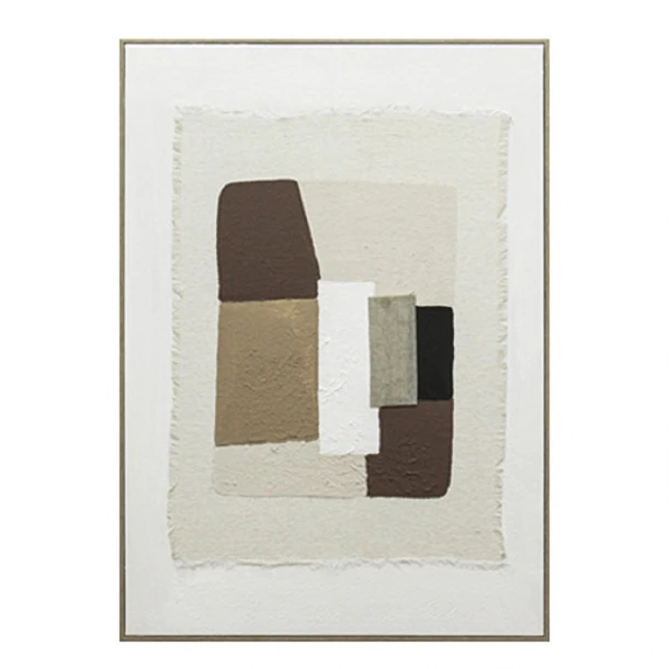 Πίνακας Χειροποίητος Σε Καμβά Mdf-Ps Plastic Πολύχρωμος ESPIEL 50x3x70εκ. FAL420