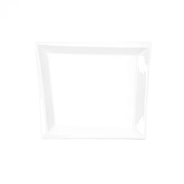 Πιάτο Φαγητού Τετράγωνο Πορσελάνης Λευκό Art Et Lumiere 26x22x2,5εκ. 06985