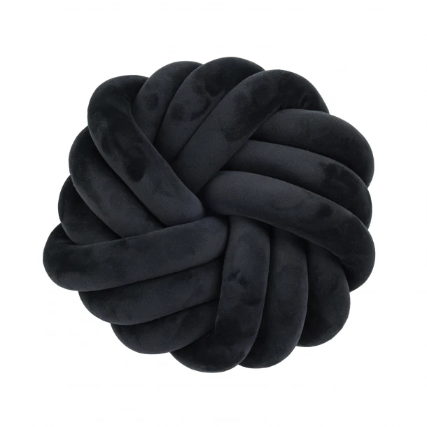 Διακοσμητικό Μαξιλάρι Βελούδινο Φ35εκ. Deco 2290 Black Das Home