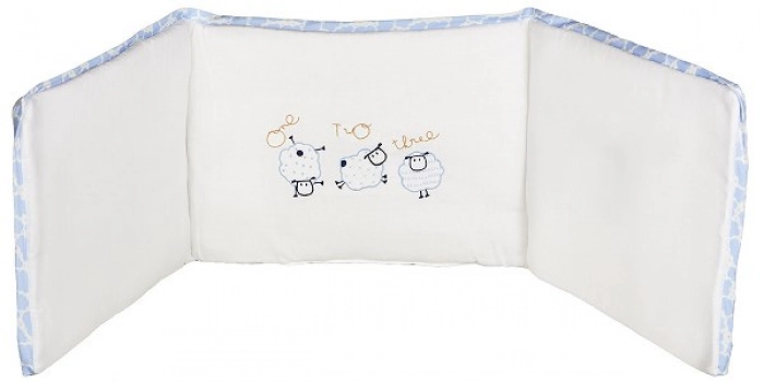 Πάντα Λίκνου Βαμβακερή 32x126εκ. Sheep Σιέλ 75292