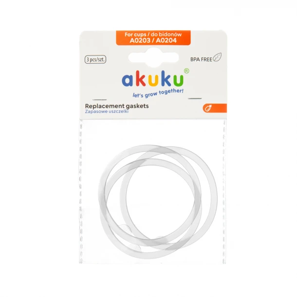 Σετ 3τμχ Aνταλλακτικά Λαστιχάκια Για Τα Ποτηράκια Bear-Owl akuku A0206