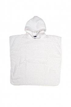 Πόντσο Παιδικό Βαμβακερό Λευκό 60x120εκ. Kids DimCol
