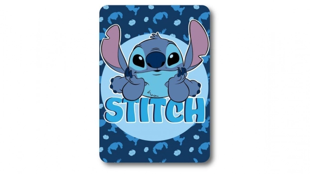 Κουβέρτα Κούνιας Fleece 100x140εκ. Disney Home Stitch 18 Blue Digital Print DimCol