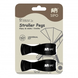 Σετ Κλιπ Πολυλειτουργικά Για Το Καρότσι Black Sipo SIP-SCA-20BL