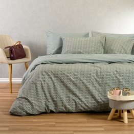 Σετ Σεντόνια Βαμβακερά King 260x270εκ. Paris Aqua Ultra Line Melinen 20005495
