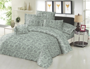 Σετ Σεντόνια Εμπριμέ Polycotton Μονά Με Λάστιχο 100x200+22εκ. Lahor Aqua Komvos Home 7001648-69F