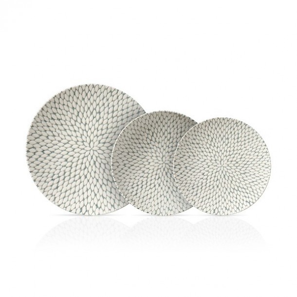 Σερβίτσιο Φαγητού Σετ 20τμχ In-glaze Porcelain Stoneware Pearl CRYSPO TRIO 47.160.40