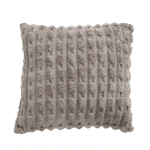 Διακοσμητικό Μαξιλάρι Fleece 40x40εκ. Throws 1177 Taupe Das Home