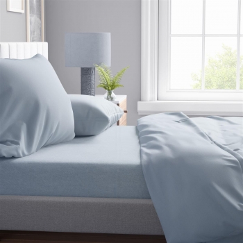 Σεντόνι Μεμονωμένο Βαμβακερό King 240x270εκ. Solid 505 Light Blue-Grey DimCol 33122025014