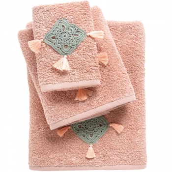 Σετ Πετσέτες 3τμχ Βαμβακερές Daily 0731 Σομόν Das Home