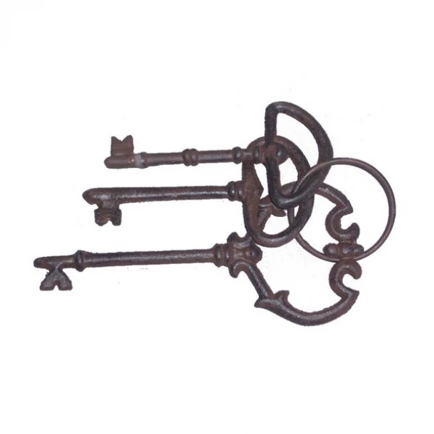 Κλειδιά Διακοσμητικά Μαντεμένια Καφέ 7,5x5,5x20εκ. ESTHETI 819-00732