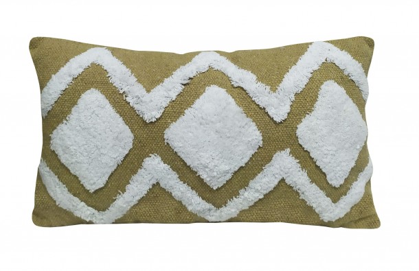 Διακοσμητικό Μαξιλάρι Βαμβακερό Surya Beige-White 50x30εκ. Komvos Home 7012125-4