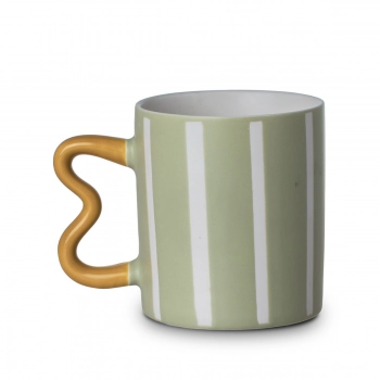 Κούπα New Bone 450ml-8,9x10εκ. Ανοιχτό Πράσινο Jazz Lines Estia 07-35143