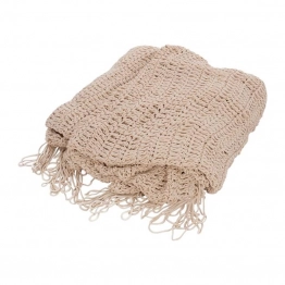 Δίχτυ σκίασης Shelto pakoworld μακραμέ poly-cotton σε μπεζ απόχρωση 300x400x27εκ