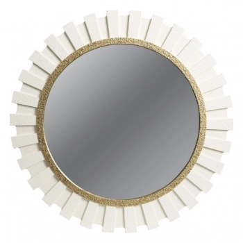 Καθρέπτης Τοίχου Ξύλινος Λευκός 70x3x70εκ. ESTHETI 811-30010