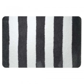 Ταπέτο Μπάνιου Polyester 60x90εκ. Linje Grey-White Sealskin 291653614