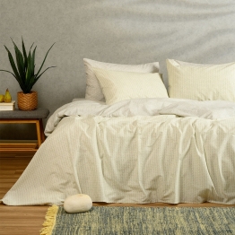 Παπλωματοθήκη Polycotton Υπέρδιπλη 225x245εκ. Layla Pastel Aqua Casual Line Melinen 20004802