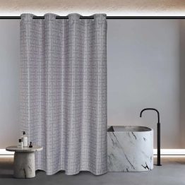 Κουρτίνα Μπάνιου Αδιάβροχη Polyester 240x180εκ. Essential 3120 Γκρι Greenwich Polo Club