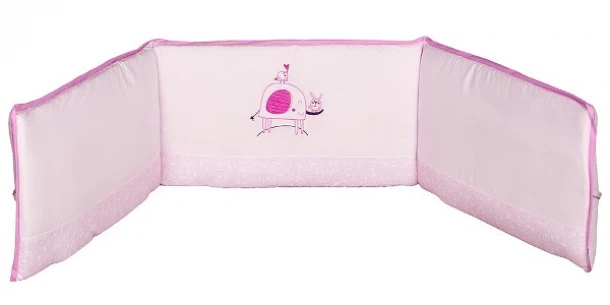 Πάντα Κούνιας Βαμβακερή 35x195εκ. Elephant Ροζ 70221