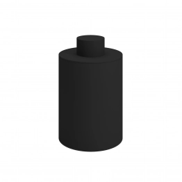 Δοχείο Αποθήκευσης Με Καπάκι Ανοξείδωτο Matt Black Pam & Co Φ8x15εκ. 94-403
