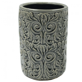Βάζο Κεραμικό Γκρι Royal Art 21,5εκ. STA72232
