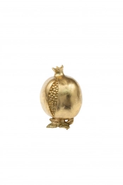 Ρόδι Polyester Χρυσό 7x7x13,5εκ. Zen Collection 24.6.50424