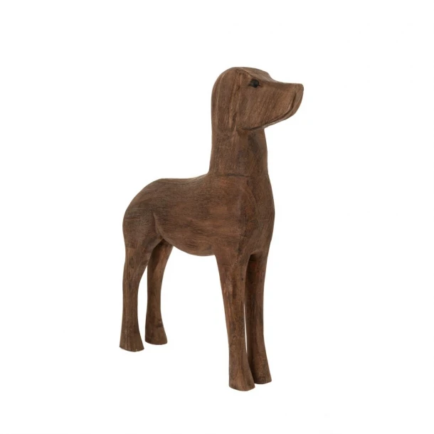 Διακοσμητική Φιγούρα Σκύλου Ξύλινη Καφέ 31x7,5x42εκ. iliadis 88921