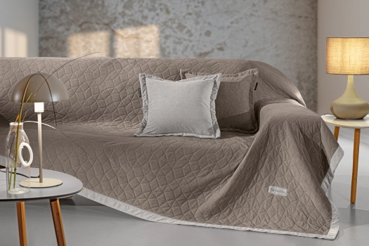 Ριχτάρι Βελούδινο Τετραθέσιος 170x350εκ. Με Διακοσμητική Μαξιλαροθήκη Avalon Puro Guy Laroche