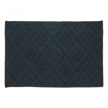 Ταπέτο Μπάνιου Αντιολισθητικό Βαμβακερό 60x90εκ. Aztec Dark Green Sealskin 800096